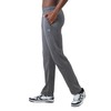 Champion mens Everyday Cotton Open Pant pajama bottoms, Granite Heather,