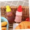 iplusmile 8Pcs Mini Bear Sauce Bottle Cute Condiment Containers for