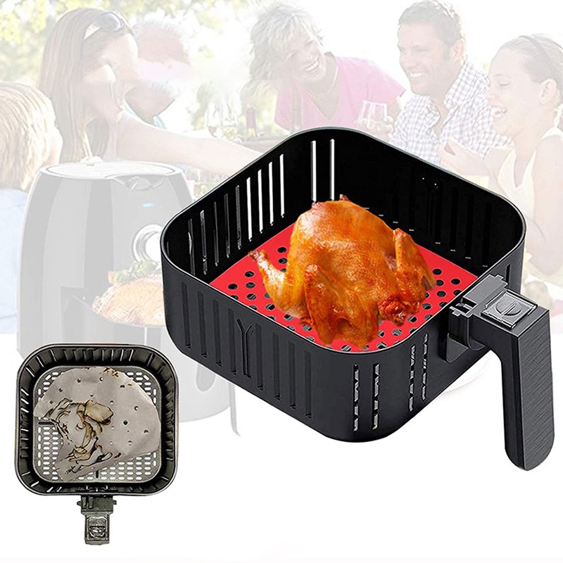 Reusable Air Fryer Mats Stick Proof Dishwasher Safe Oil Resistant