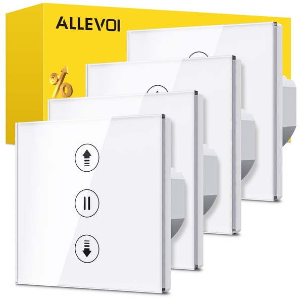 Allevoi Wlan Rolladenschalter mit Prozentfunktion, Smart Rolladen Zeitschaltuhr Sprachsteuerung, Kompatibel