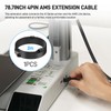 YIBEICO 78.74inch 4Pin AMS Extension Cable with ferrite for Bambu