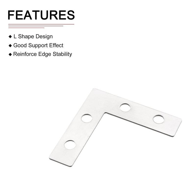 DTGN 10 Pcs 38x38mm (LxW) L-Shaped Repair Board for Wood