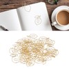 100 Pcs Paper Clip Gold Cute Lemon Shaped Bookmark Clips