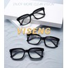 Viseng 2 Pack Progressive Multifokale Lesebrille mit Photochrome Sonnenbrille Anti-BlaulichtKlassische