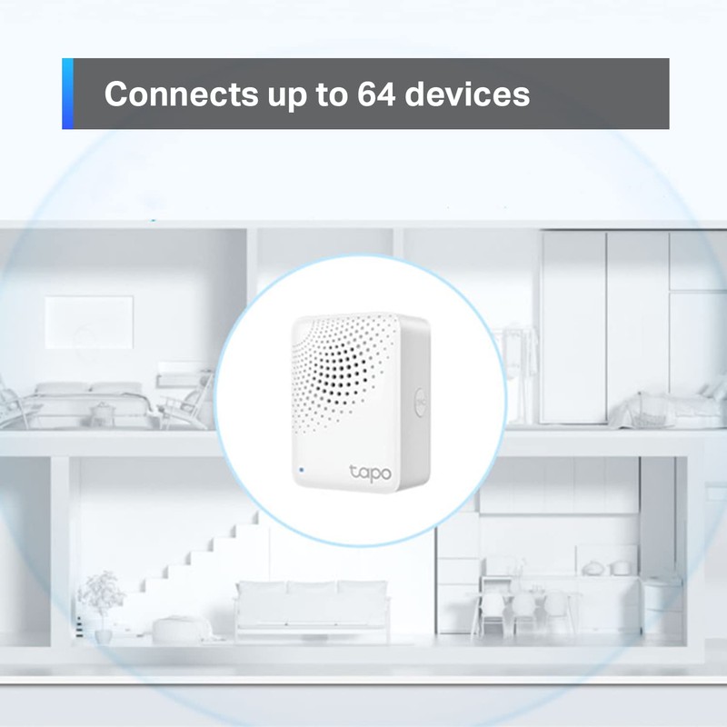 Tapo Smart Hub with Built-in Chime, REQUIRES 2.4GHz Wi-Fi, Reliable