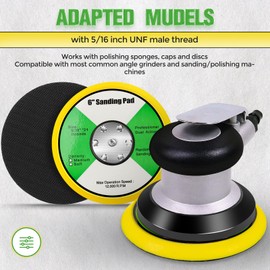 MOGRQAP 6 Inch Grinder Support Plate 150 mm M8 Polishing Pad Polishing Waxing Buffing Electric Grinder Grinding Tool (6 inches/150 mm Yellow)