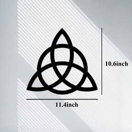 RESACO Celtic Metal Wall Decor Irish Trinity Knot Wall Art Celtic Symbol Wall Plaque Knot Art Home Decorations for Bathroom Kitchen Office Indoor Outdoor