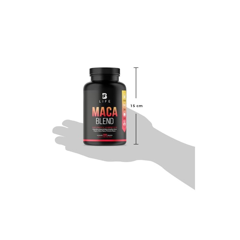 B Life Mezcla de Maca Negra, Roja y Amarilla con