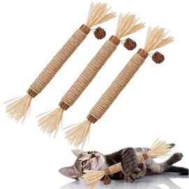 3 Packs Catnip Toys, Chew Sticks Cat Teeth Cleaning Toy Or Indoor Cats, More Attractive to Cats Toy, Suitable for All Cat