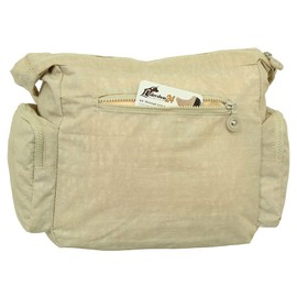 Ledershop24 Gift Set – Lightweight Women's & Men's Shoulder Bag Sports Bag Fabric Bag Various Colours, beige, Minimal