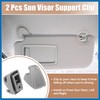 A ABSOPRO 2 x Sonnenblenden-Halterungs-Clip-Halter, 95994975, Grau, Ersatzartikel