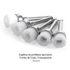 100pz Cepillos Profilaxis Dental Tipo Copa Cerdas Nylon Suave Transparente