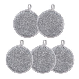 5 PCS Wire Dish Cloth,Wire Dishwashing Rags,Reusable Scourer Cleaning Rags for Wet and Dry,Dishcloths,Dish Cloths for Washing Up,Multipurpose Wire Dishwashing Rags for Wet and Dry,Wire Scourers