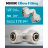 Urnqowuy 2 Pack 1/2 Inch 90° Elbow Fitting Fit for