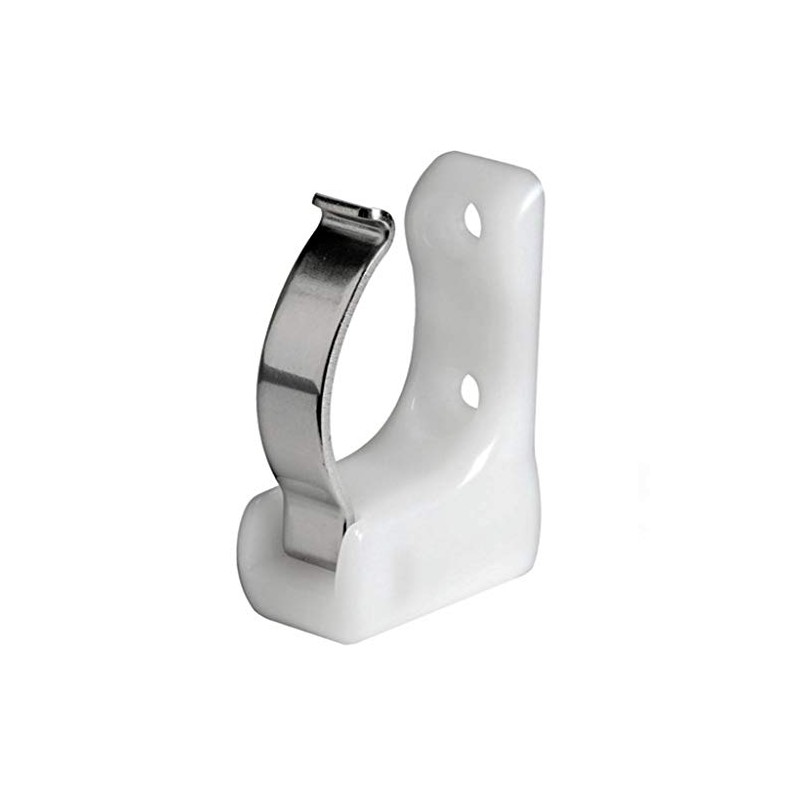 Spring clip for boat hook