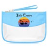 Sazuwu Cruise Themed Birthday Gifts for Women Blue Makeup Bags