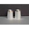 Pair of Silver Plated Smooth Candle Follower 1" Size (Burner