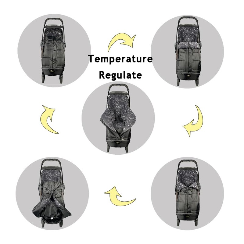 CozyMe Stroller Footmuff, Insulated Stroller Blanket Evelution, Water Repellent Winter