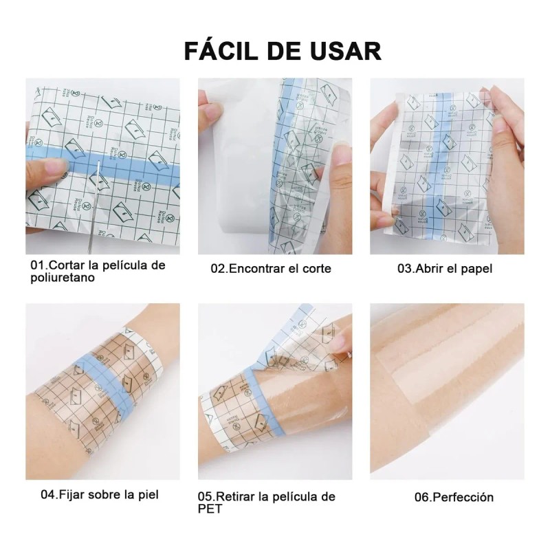 Rollo Protector Para Tatuajes Tattoo Care, 3 UnidadesVendaje para tatuajes5