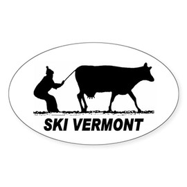CafePress The Ski Vermont Shop Oval Sticker Oval Car Bumper Sticker