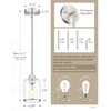 Beionxii Brushed Nickel Pendant Lights Kitchen Island, Hanging Lights Fixtures