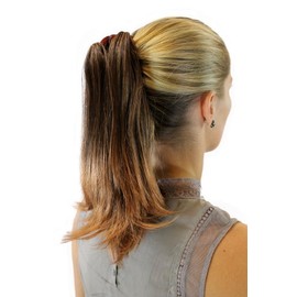 WIG ME UP JL-0043-2T30 Hairpiece/Braid Straight Half Length (30 cm) Butterfly Clip Brown Mix