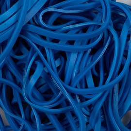 JAM PAPER Colorful Rubber Bands - Size 33 - Blue Rubberbands - 100/Pack