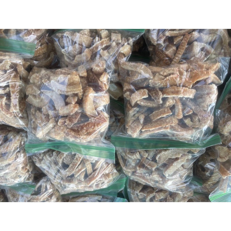 Unbranded Carolina Style pork cracklins/ FATBACK STYLE pork fat with