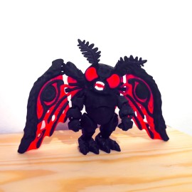 Fully Articulated Mothman Flexible Toy | Posable Horror Figure | Handmade