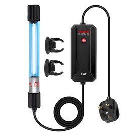 OsAtNb 13W UV Disinfection Lamp, Aquarium UV Sterilizer Light Home UV Sanitizer Fish Tank Ultraviolet Light Germicidal Lamp Phone Keys Sterilizer for Aquarium,Home, Baby Room, Pet House,Indoor,Hotel