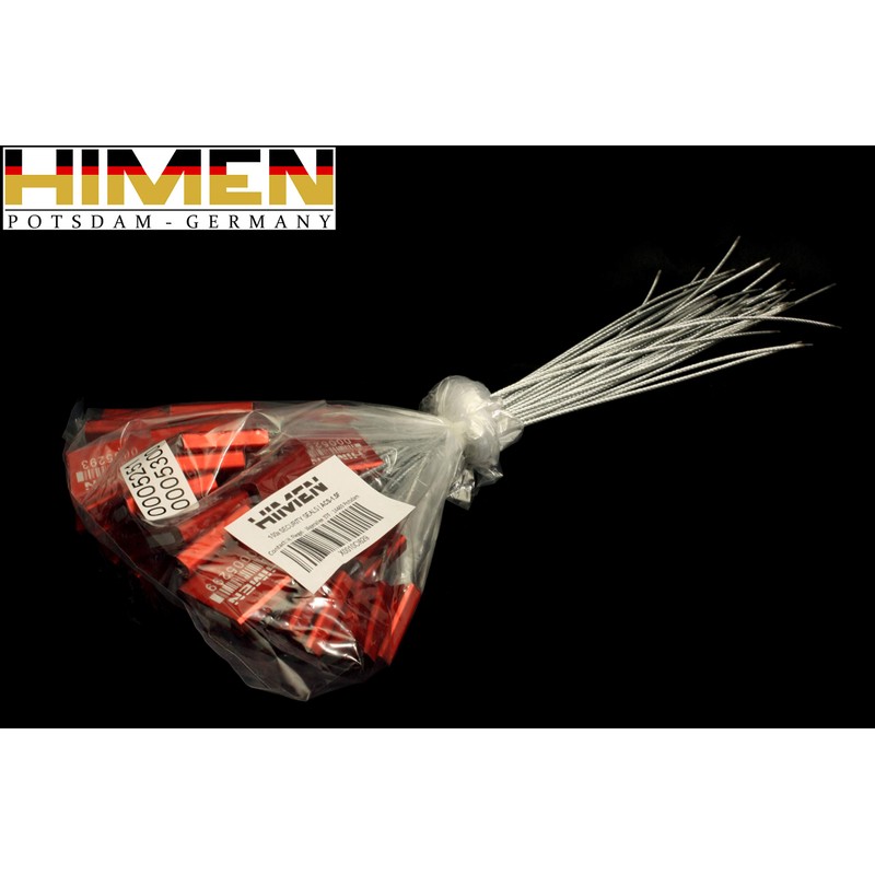50x metal seals with wire rope by HIMEN | consecutively