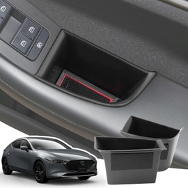 LANGBEAN Mazda 3 Fastback/Sedan Mazda CX-30 DM Series Dedicated Front Seat Door Handle Pocket Driver Passenger Seat Door Pocket Storage Box Console Box Interior Parts Custom Parts Mazda Accessories