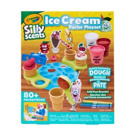 Crayola Silly Scents Ice Cream Toy, Kids Modeling Dough, Play Food Toy with Scented Markers, Gifts 4+