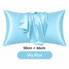 Silk-Style Pillowcase for Bedroom Bedding – Smooth Solid Color Pillow