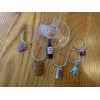 hand crafted " WINE THEMED" SET OF 6 Hand Crafted