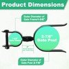Heavy Duty Fork Latch (Bolt-in),1-5/8" x 2-7/8", Pressed Steel -