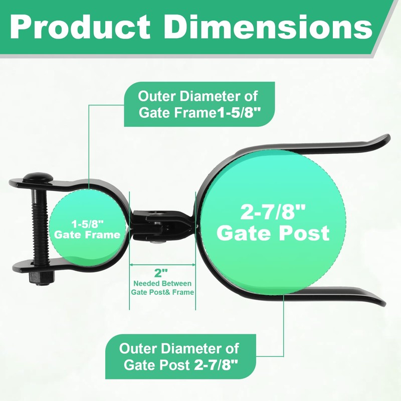 Heavy Duty Fork Latch (Bolt-in),1-5/8" x 2-7/8", Pressed Steel -