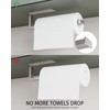 WZKALY Paper Towel Holder, Paper Towel Holder Under Cabinet Wall