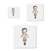 Girl Dress Woman, quality mylar stencil pack in 3 sizes,