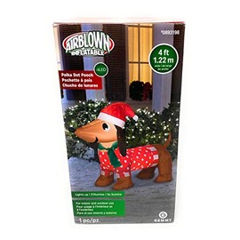 Inflatable Polka Dot Pooch Holiday Decoration_AB