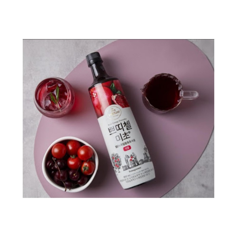 Korean CJ Petitzel Fruit Vinegar Drink Pomegranate 900mL, 30.43 Fl