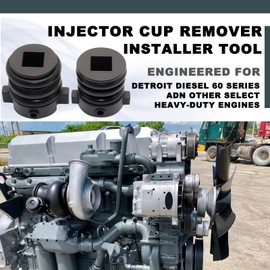 Precision Injector Cup Remover/Installer Tool – Engineered for Detroit Diesel 60 Series & Other Select Heavy-Duty Engines, Replaces J-46904/J-48824 – Ideal for Nozzle, Cup, Sleeve, and Tube Service