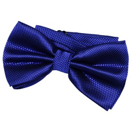 DonDon Men's Bow Tie 12 x 6 cm with Hook Fastener and Adjustable Size for Special Occasions -