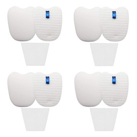 Vacuum Replacement Filters for Shark Rocket Vacuum HV345 HV343AMZ ZS350 ZS351 ZS352 HV320 HV321 HV322 HV324Q HV345 HV401, 4 Foam&Felt Filters + 4 Post-Filters, Part # XPMFK320&1084FTV320