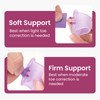 Hammer Toe Straightener: 3 Pairs Hammer Toe Corrector with Cushions