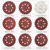 Piowio 80 Pcs 5 inch 8 Holes Sanding Discs 320
