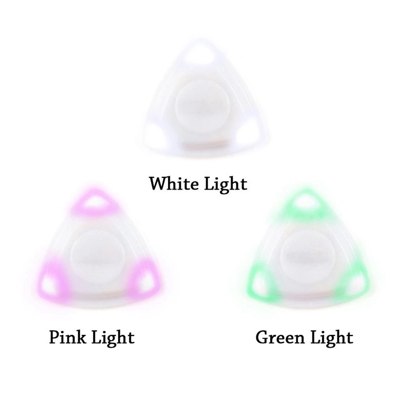 3 Pcs LED Guitar Pick White Green Purple Light Up