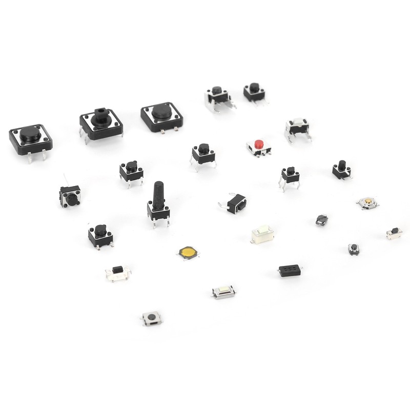 Tactile Push Button Switches 25 Values 12V 50mA Micro Momentary