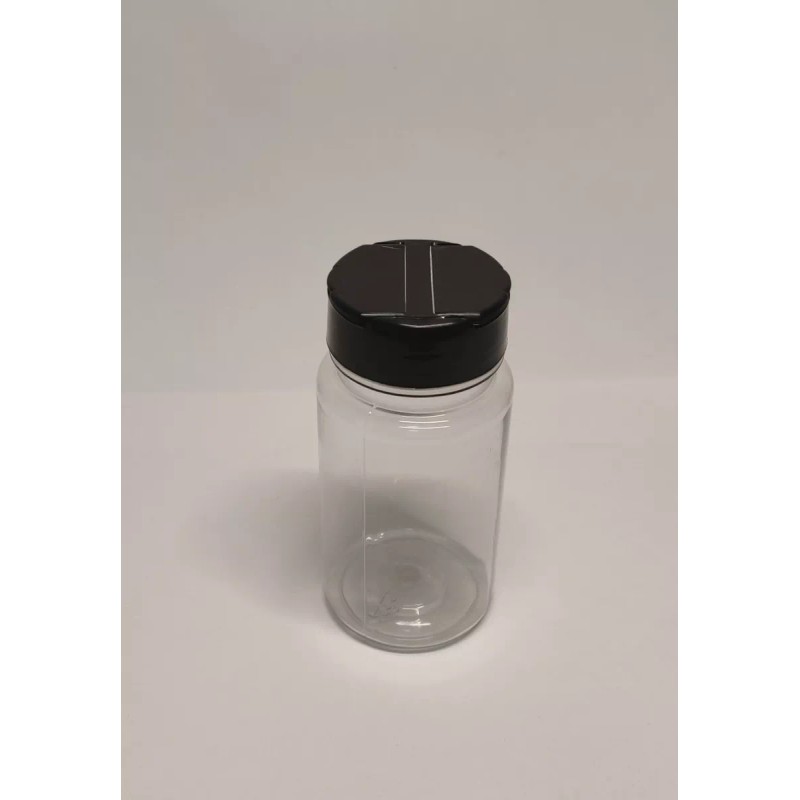 Meliars Envase Especiero 110 Ml Plastico Tapa Duo Negra (15