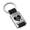 Key Chain: engraved with “Scheiss auf Valentinstag!” Black